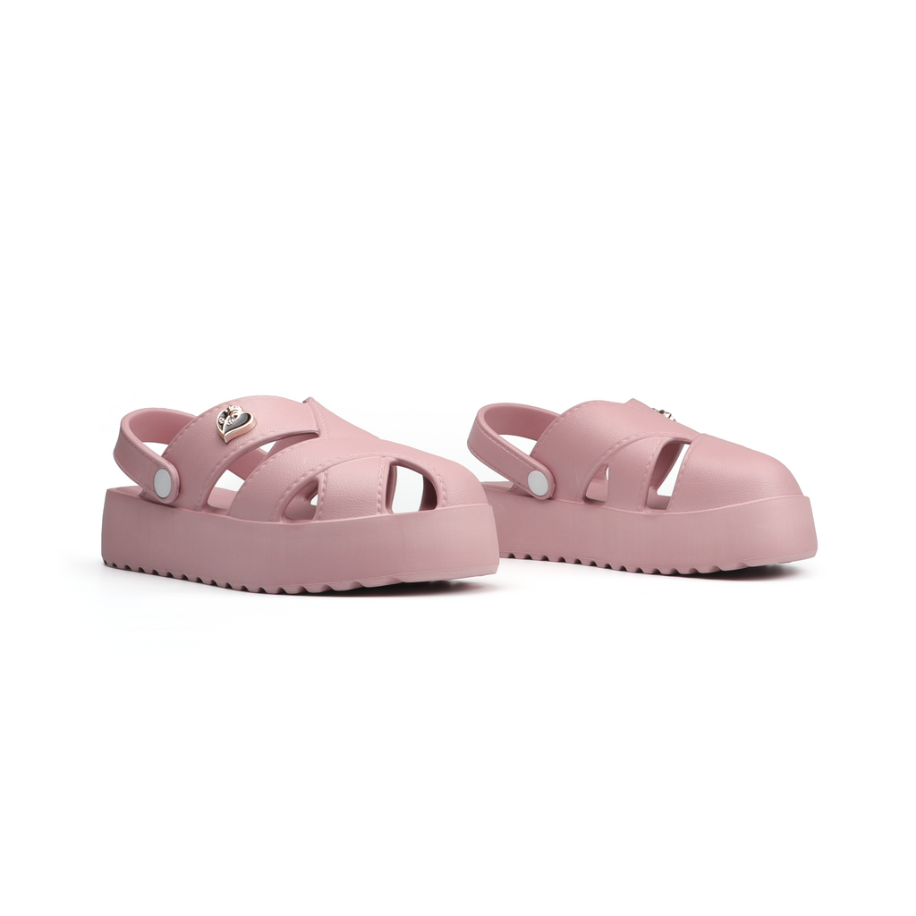 Ella Female Slides - Pastel Pink