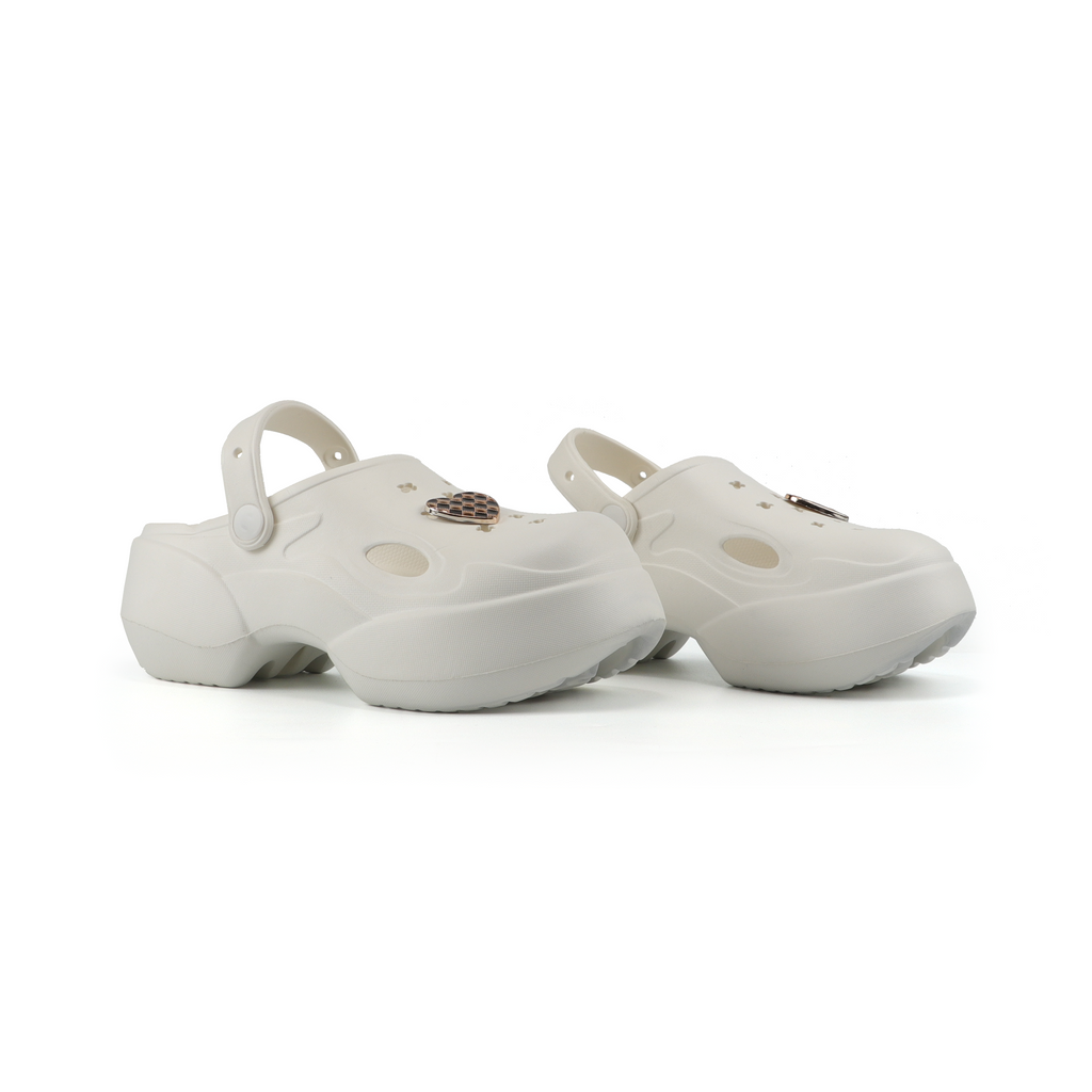 Nora Female Slides - White