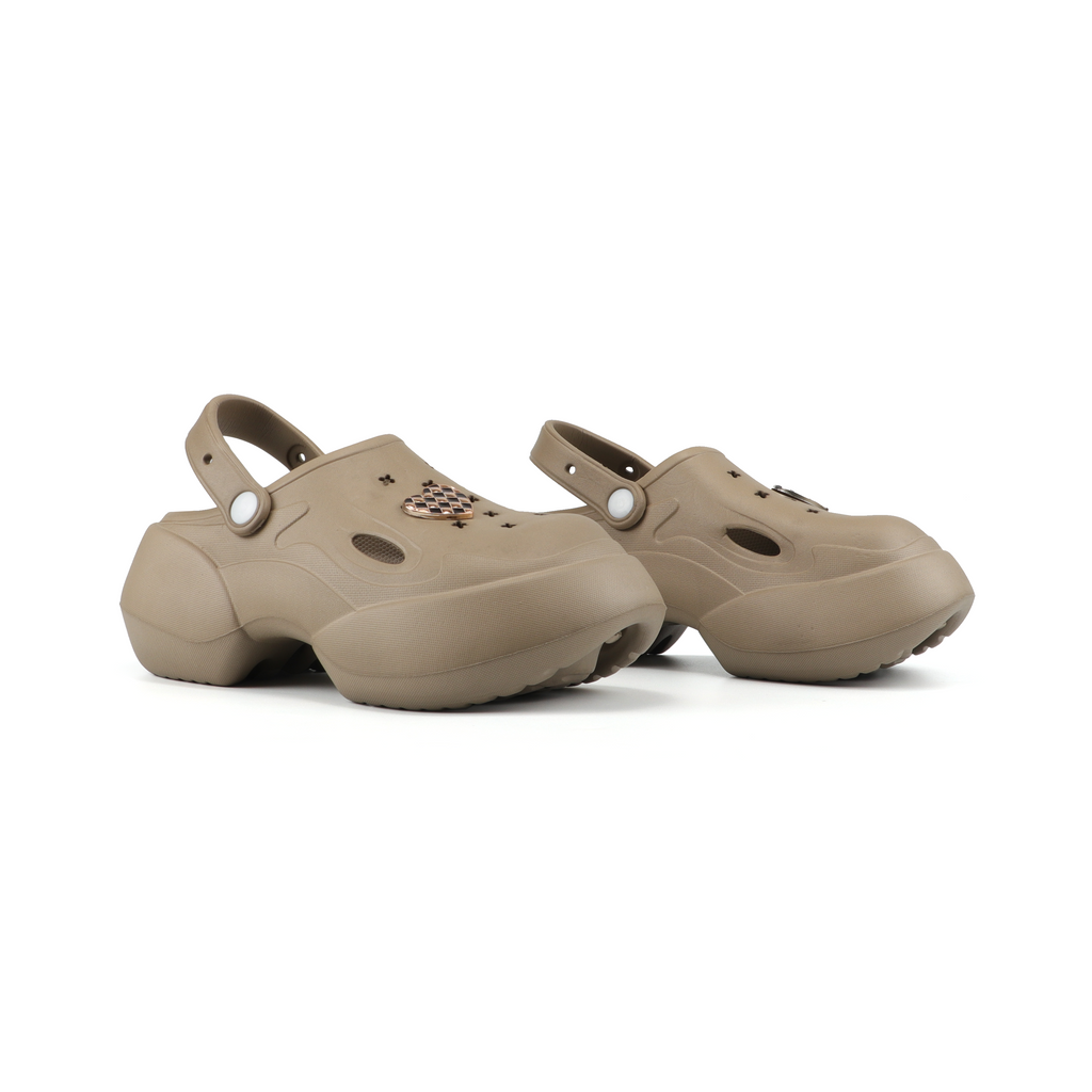 Nora Female Slides - Tortilla Brown
