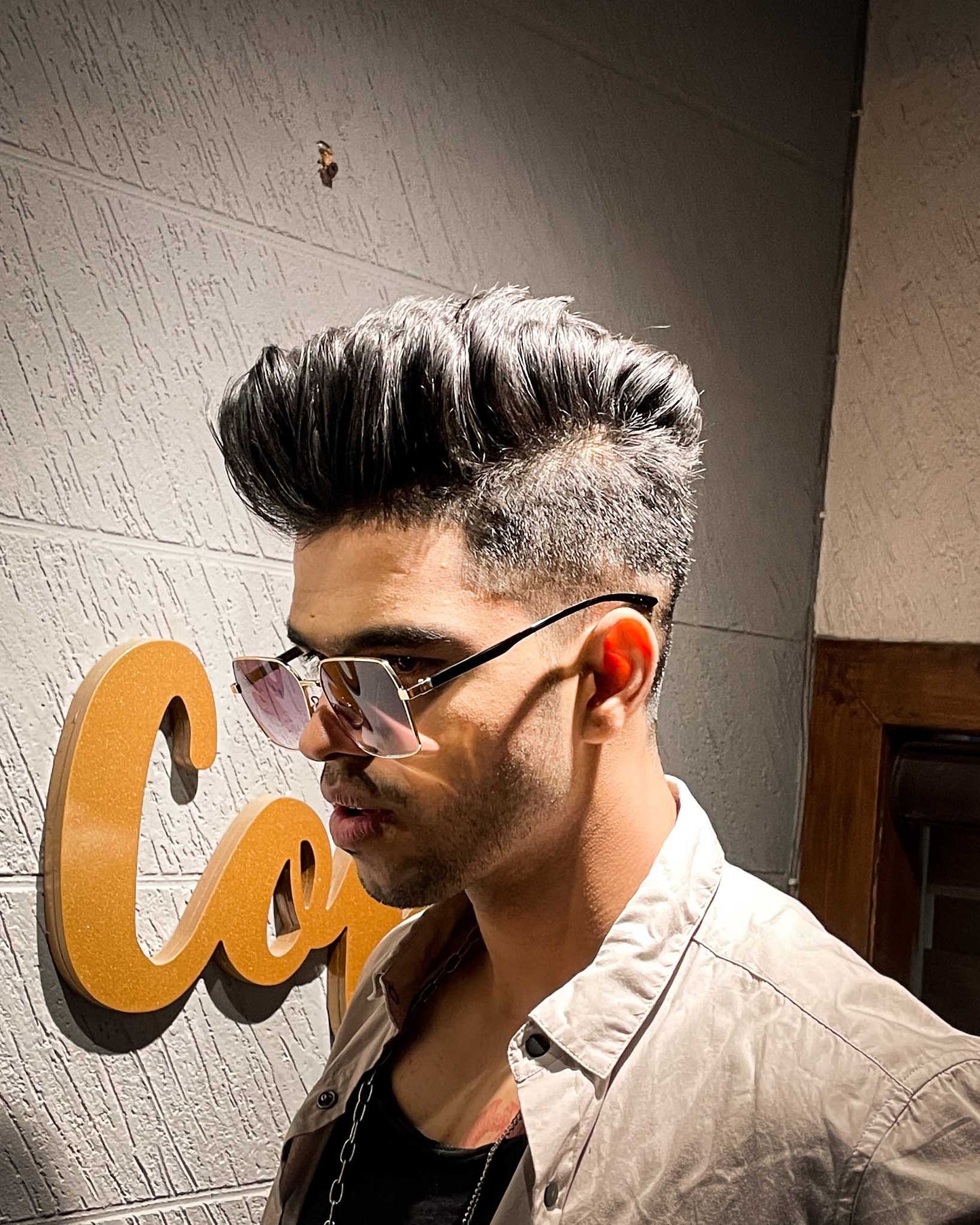 Frais metal square shades (Venom gold black)